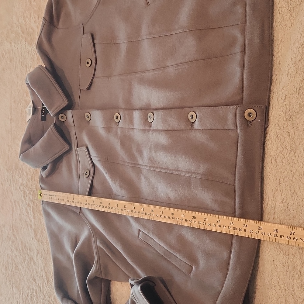 NWT Torrid Sz 4 Grey Long Sleeve Fleece Trucker Jacket Soft Retail $89.50 - Picture 11 of 11